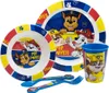 Paw Patrol Kinder Geschirr-Set 5 teilig Becher Teller Produktbild-Vorschau 1