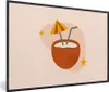 MuchoWow® Gerahmtes Poster Cocktail - Kokosnuss - Sommer Produktbild-Vorschau 1