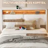 Schwebendes Doppelbett 180x200 cm mit RGB LED, Produktbild-Vorschau 6