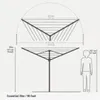 Brabantia 310645, Drehregler, Grau, 120 mm, 120 mm, 1850 Produktbild-Vorschau 5