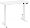A white electric height-adjustable desk is shown against a white background. Podgląd zdjęcia produktu