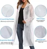 3 Stück Regenponcho EVa Regenjacke mit Kaputze Wasserdicht Produktbild-Vorschau 4