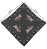 Tischdecke Weihnachten 85x85 cm Schneemann Stickerei Produktbild-Vorschau 1