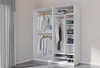 Marmex TRES 01 Weiß Kleiderschrank 100x206x51cm mit zwei Produktbild-Vorschau 5