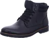 A black leather boot on a white background. Voir les images du produit
