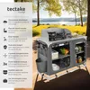 Cuisine de camping en aluminium 116 x 52 x 107 cm - gris Voir les images du produit 2