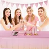 Duocute 4 pezzi tovaglia rosa oro per feste 137x274cm per Anteprima dell’immagine prodotto 4