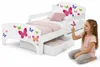 Bayagu Kinderbett 140x70cm Weiß Matratze Schublade Produktbild-Vorschau 1