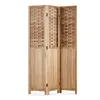 Homestyle4u Paravent Raumteiler 3 teilig Holz Trennwand Produktbild-Vorschau 2
