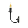 Wandlampe Rustikal E14 Schwarz Metall dekorativ innen Produktbild-Vorschau 4