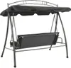 vidaXL Balancelle de jardin avec fonction lit et toit Voir les images du produit 3
