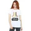 Star Wars - "Rainbow" T-Shirt für Damen BI44745 (XL) (Weiß) Produktbild-Vorschau 2