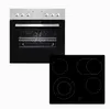 A product shot of an oven and a separate stovetop. Produktbild-Vorschau