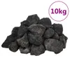 vidaXL Lávový granulát 10 kg čierny 3-5 cm Náhľad obrázku produktu 1