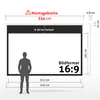 ESMART Professional MIROLO | Rolloleinwand | 332 x 187 cm Produktbild-Vorschau 2