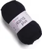 A ball of black yarn with a label. Produktbild-Vorschau