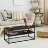 relaxdays 10026947_0 relaxdays Couchtisch Glas schwarz Voir les images du produit 5