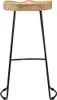 vidaXL Gavin Barhocker 2 Stk. Massivholz Mango -  Barhocker Produktbild-Vorschau 5