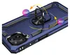 A close-up, angled view of a blue phone case with a built-in ring holder. Produktbild-Vorschau