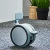SOTECH Möbelrolle Hamm Ø 60 mm weiß/grau – mit Bremse, Produktbild-Vorschau 3