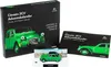 A green Citroen 2CV model car is displayed with its packaging and a small booklet. Produktbild-Vorschau