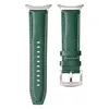 Two green watch straps with silver clasps are displayed side-by-side on a white background. Náhled obrázku produktu