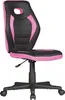 Chaise pivotante LUAN noir/rose pour enfants à partir de 6 Voir les images du produit 1