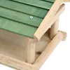 vidaXL Krmítko pro ptáky z masivního dřeva 35x29,5x21 cm Náhled obrázku produktu 4