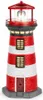 CEPEWA - LED Solar Leuchtturm Leuchtfeuer Turm 38cm Höhe Produktbild-Vorschau 3