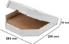 Weiße Kartons für Pizza 260 x 260 x 40 mm Produktbild-Vorschau 1