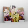 Bild auf Leinwand - Leinwandbild - Frau Modell - 130x100cm Produktbild-Vorschau 4