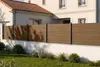 10 m hoher PRIEL-Zaun aus Holzimitat-Verbundmaterial, 90 cm Produktbild-Vorschau 14