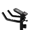 Close-up view of the handlebars and console of a stationary exercise bike. Produktbild-Vorschau