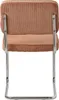 Lot de 2 chaises cantilever en velours côtelé terracotta Voir les images du produit 5
