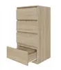 Kommode Schrank AVEN 50cm, Sonoma-Eiche,  4 Schubladen, Produktbild-Vorschau 2