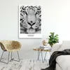 Leinwandbild weißer tiger 60x90 cm Feeby grau wandbild Produktbild-Vorschau 2