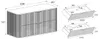Badezimmerschrank, Eiche-Nussbaum, 120 x 51,7 x 41,5 cm Produktbild-Vorschau 7