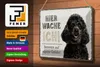 Blechschild Hinweis Pudel hier wache ich eigene Gefahr, 30 Produktbild-Vorschau 4