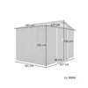 HATTORO S200 Gerätehaus Metall Gartenhaus Metallgartenhaus Produktbild-Vorschau 3