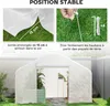 Outsunny Serre de jardin 12 m², serre tunnel de jardin 4 x Voir les images du produit 7