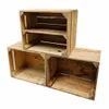 Three wooden crates stacked and arranged. Produktbild-Vorschau