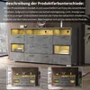 Credenza Merax lucida con LED e ante in acrilico, Anteprima dell’immagine prodotto 2