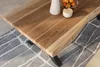 Esstisch Baumkante massiv Akazie natur 240 x 110 X-Gestell Produktbild-Vorschau 3