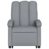 vidaXL Fauteuil de massage avec releveur Gris clair Tissu Voir les images du produit 9