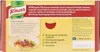 The back of a Knorr product packaging for Spaghetti Bolognese bouillon. Produktbild-Vorschau