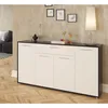 Kondela Viertürige Kommode mit Schublade Lunia – Schwarz / Produktbild-Vorschau 4