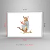 Gerahmtes Poster - Weißer Rahmen - Känguru Mama Kind - Produktbild-Vorschau 5