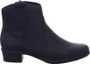 A side view of a black leather ankle boot. Produktbild-Vorschau