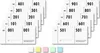 A collage of ticket blocks and colored squares. Produktbild-Vorschau