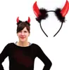 Oblique Unique Haarreif mit Hörnern Teufelshörner Fasching Produktbild-Vorschau 2